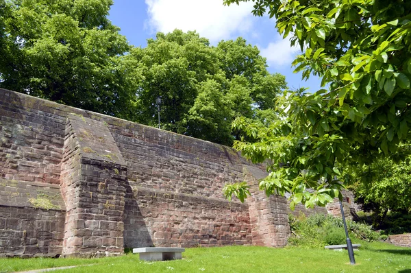 Chester City wall — Stockfoto