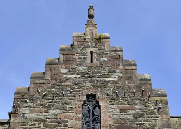 Corvo-stepped timpano in Conwy — Foto Stock