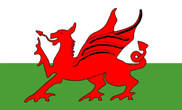 Vlag van Wales — Stockfoto