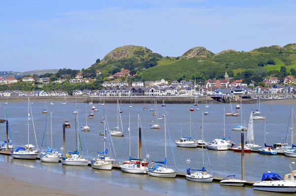 Conwy Hafen in Nord-wales — Stockfoto