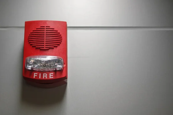 Interrupteur Alarme Incendie Sur Mur Équipement Urgence Puissant Pour Industriel — Photo