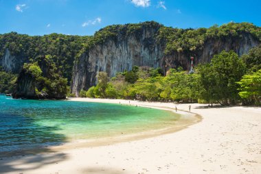 Hong Adası, Krabi, Tayland 'da güzel bir sahil. şehir simgesi, hedef Güneydoğu Asya Seyahat, tatil, tropik ve tatil konsepti