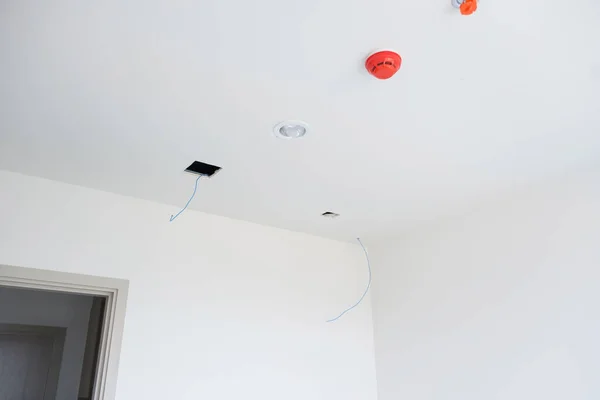 Electrical Wiring installation cables for socket. Renovation, Repair and development of home and apartment concepts