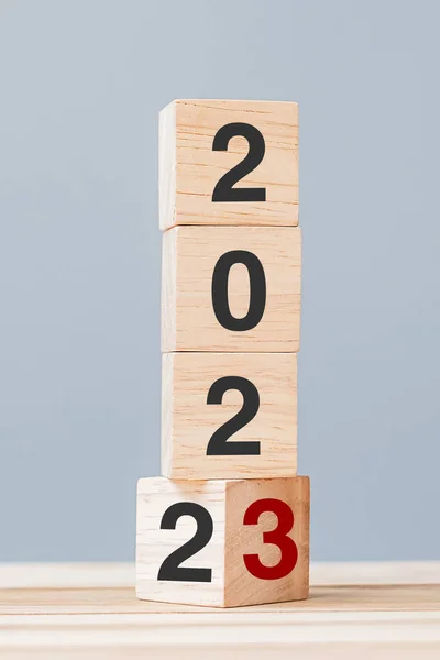 2022 Chang 2023 Wooden Cube Blocks Table Background Resolution Plan - Stock-foto