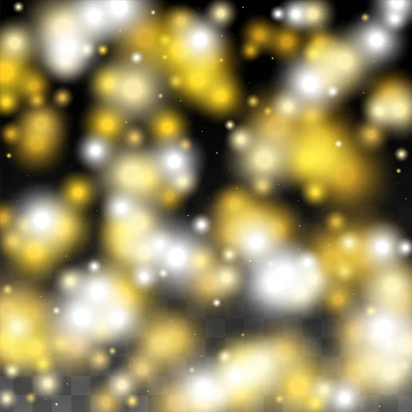 Texture vettoriale oro glitter su un nero. Modello di bagliore dorato. Natale d'oro e neve di Capodanno. Esplosione d'oro di Confetti. Polvere stellare. Astratto Flicker sfondo con un partito luci Design. — Vettoriale Stock