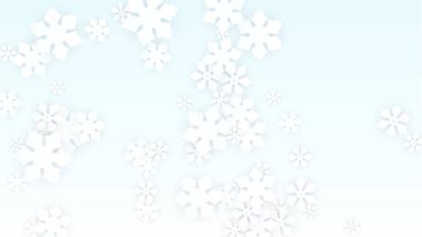 Christmas Vector Background with Falling Snowflakes. Isolated on Red Background. Realistic Snow Sparkle Pattern. Snowfall Overlay Print. Winter Sky. Papercut Snowflakes. vector