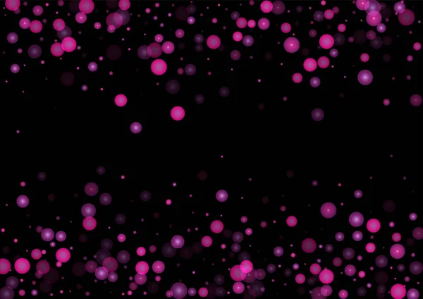 Purple Glitter Vector Texture Black Purple Glow Pattern Golden Christmas — Stock Vector