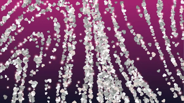 Miracle Background Confetti Hearts Glitter Particle Saint Valentin Modèle Nouvel — Image vectorielle