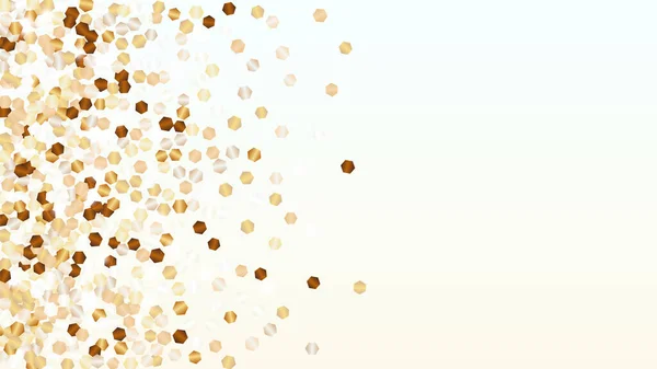 Fond Doré Avec Des Confettis Particules Scintillantes Texture Des Lumières — Image vectorielle