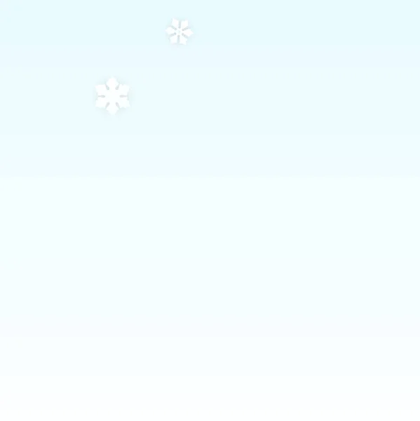 Winter Vector Background Falling Snowflakes Isolated White Blue Background Fantasy — Stock Vector