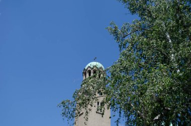 Bulgaristan 'ın kuzeyindeki eski şehir Veliko Tarnovo' nun manzarası