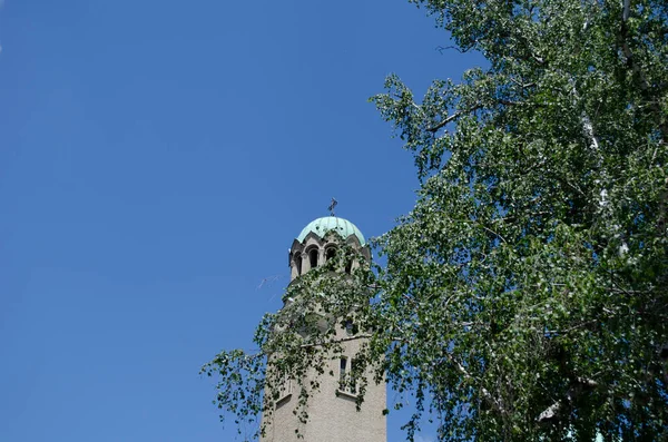 Bulgaristan 'ın kuzeyindeki eski şehir Veliko Tarnovo' nun manzarası