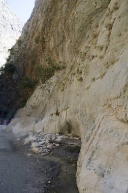 Goynuk Kanyonu 'nda renkli bir bahar sahnesi. Türkiye, Asya 'da güzel bir sabah manzarası. Doğa konseptinin güzelliği.