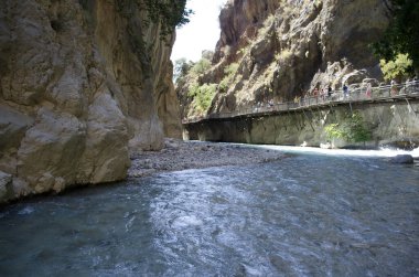 Colorful spring scene inside Goynuk canyon. Beautiful morning scene in Turkey, Asia. Beauty of nature concept background.