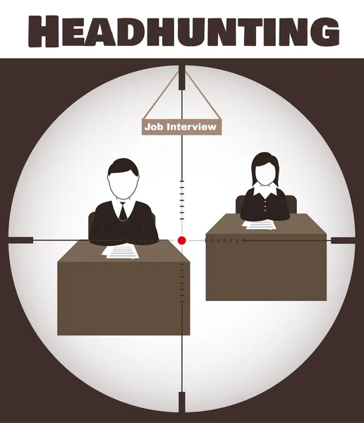 Headhunting — Stockový vektor