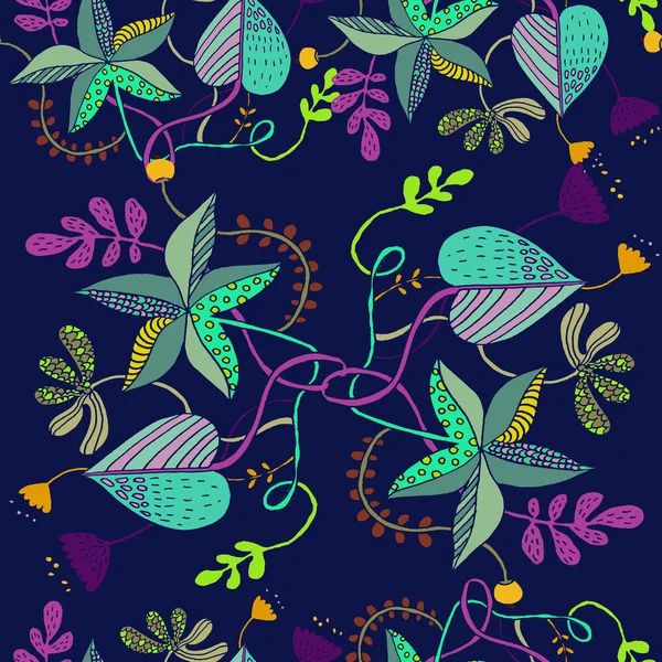 Patrón sin costura floral — Vector de stock