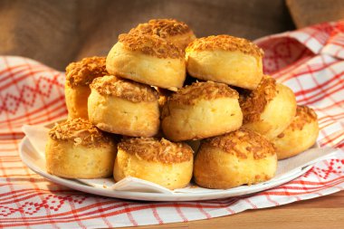 Traditonal hungarian cheese cakes - pogácsa