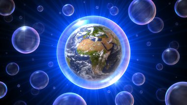 baloncuklar evren ile Afrika - Avrupa - Ortadoğu
