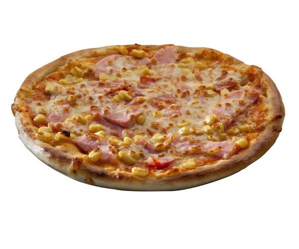 Pizza izolată pe un fundal alb — Fotografie, imagine de stoc