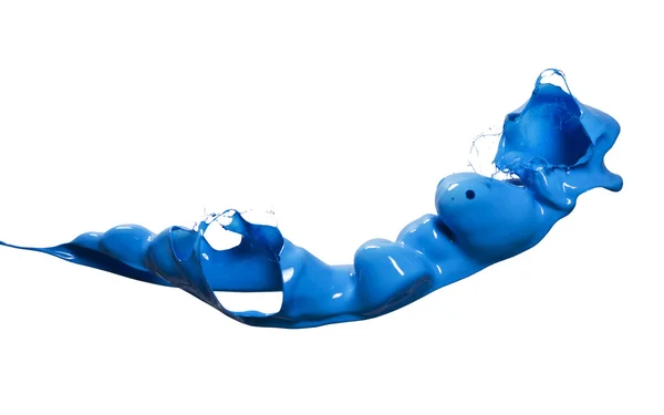 Splash of blue paint — Stock Photo, Image