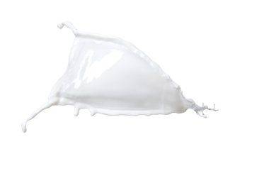 beyaz süt beyaz zemin üzerine izole