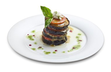 apetizer patlıcan ve domates unpeeled