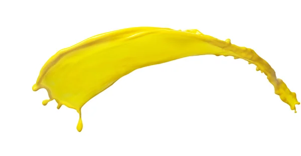 Salpicadura de líquido amarillo —  Fotos de Stock