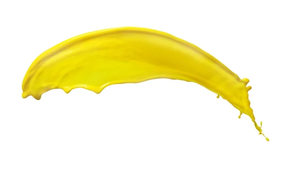 Spruzzi liquidi gialli — Foto Stock