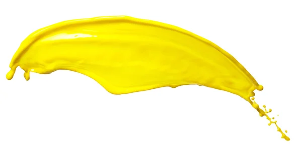 Salpicos líquidos amarelos — Fotografia de Stock