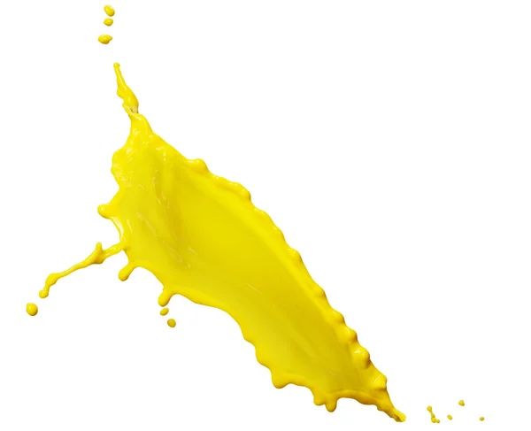 Sárga folyadék splash — Stock Fotó