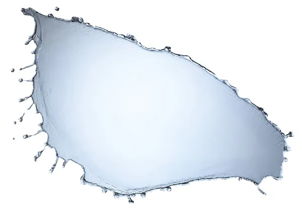 블루 액체 스플래시 흰색 배경에 고립 — 스톡 사진