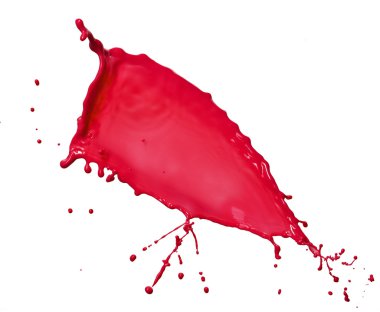 pembe sıvı sıçrama