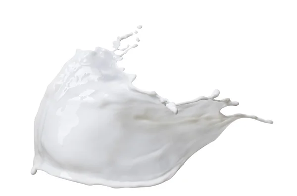 White milk isolated on white background — Stock Photo, Image