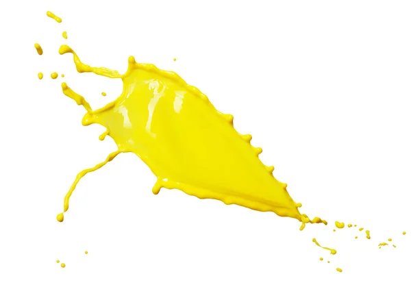 Yellow liquid splash — Stock Photo, Image