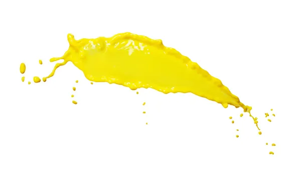 Yellow liquid splash — Stock Photo, Image