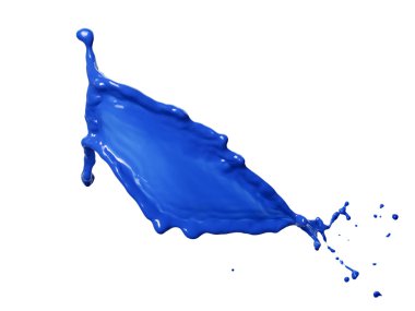 Mavi sıvı sıçrama