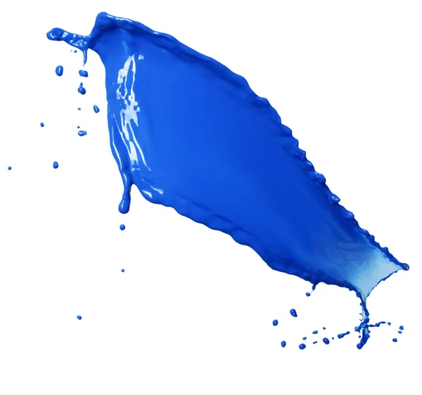 Niebieski płyn rozchlapać — Zdjęcie stockowe