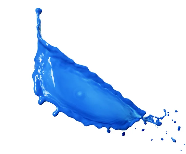 Spruzzo liquido blu — Foto Stock