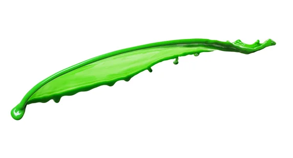 Salpicadura de líquido verde —  Fotos de Stock