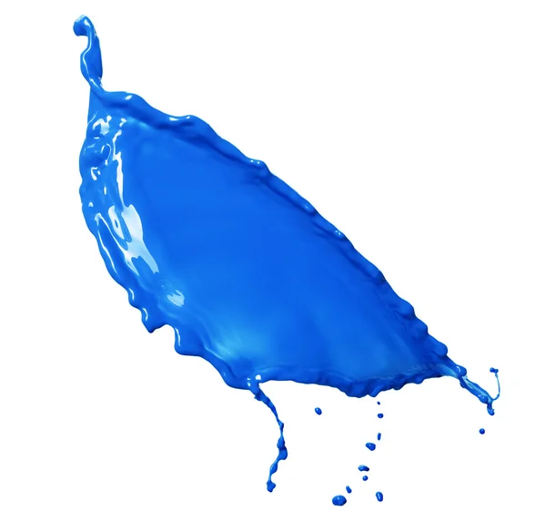 Éclaboussure liquide bleue — Photo