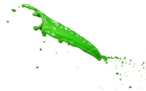 Salpicos líquidos verdes — Fotografia de Stock