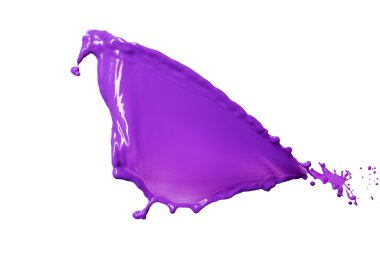Mor sıvı sıçrama
