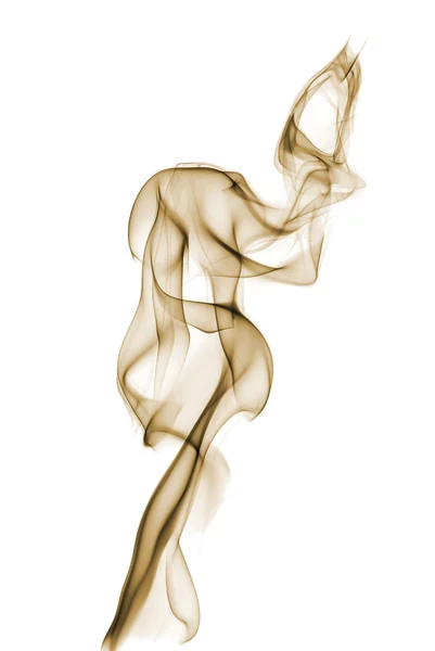 Abstract colored smoke in sepia — Stock Photo, Image