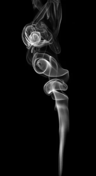 Abstract smoke isolated black background — Stock Photo, Image