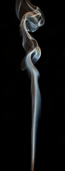 Color abstract smoke isolated black background — Stock Photo, Image