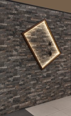 dekoratif duvar ve ışıklı dekoratif çerçeve