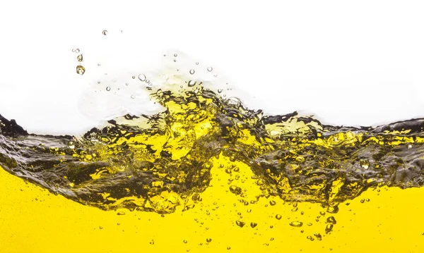 Streszczenie obraz rozlany olej. na białym tle. — Zdjęcie stockowe
