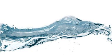 su sıçrama üzerinde beyaz izole. su formu fışkırması yakın çekim