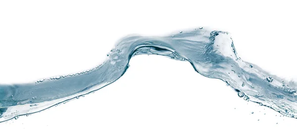 Το νερό πιτσιλιά απομονωμένα σε λευκό. κοντινό πλάνο παφλασμός του νερού μορφή — Φωτογραφία Αρχείου