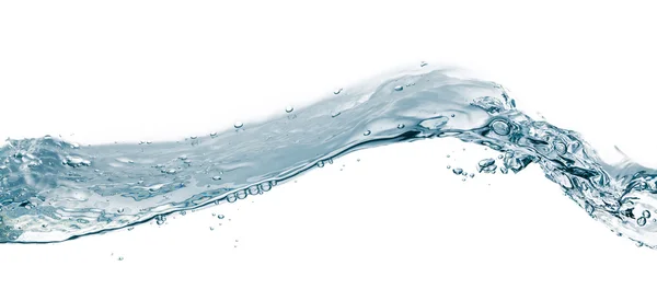 Сплеск води ізольовано на білому. Крупним планом бризки води форми — стокове фото